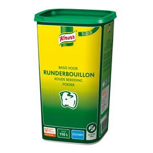 Knorr 1-2-3 Runderbouillon Koude Basis Zoutarm opbrengst 110L -