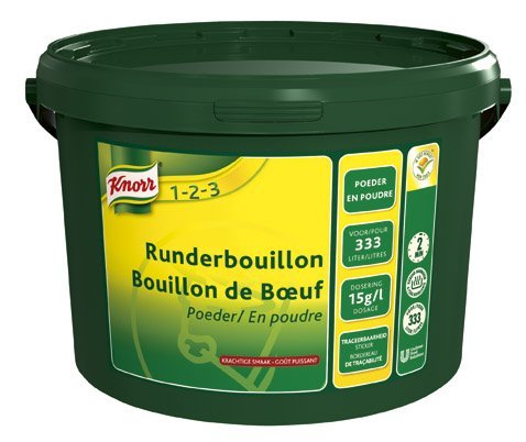 Knorr 1-2-3 Runderbouillon krachtige smaak Poeder 333L -