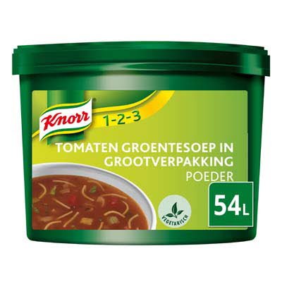 Knorr 1-2-3 Tomaten-Groentesoep in grootverpakking Poeder 54L -