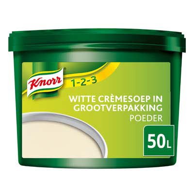 Knorr 1-2-3 Witte Crèmesoep in grootverpakking Poeder 50L -