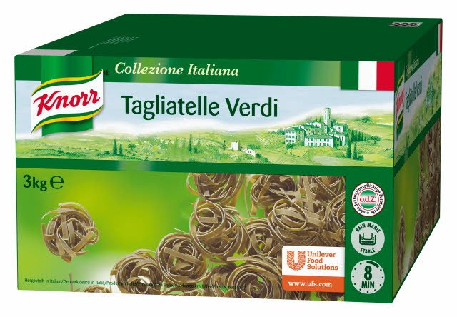 Knorr Collezione Italiana Tagliatelle Verdi 3kg -