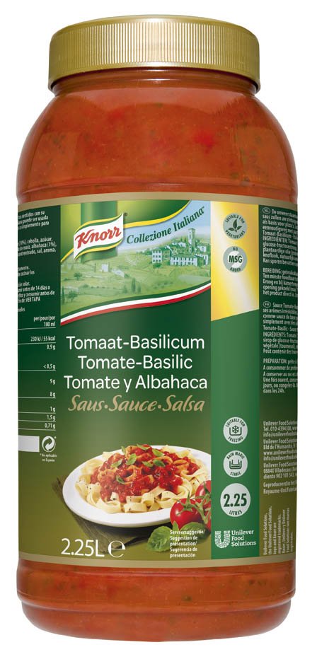 Knorr Collezione Italiana Tomaat & Basilicum Saus 2,25L -