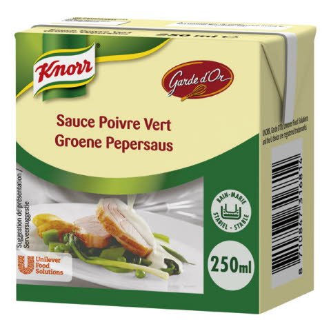 Knorr Garde d'Or Groene Peper Saus 250ml -