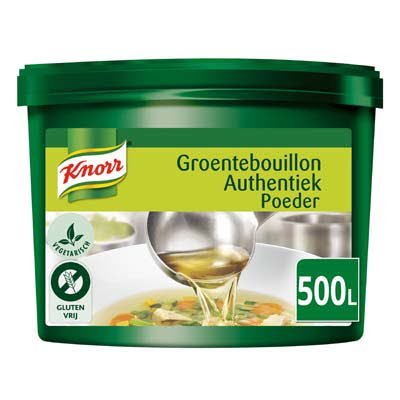 Knorr Groentebouillon Authentiek Poeder opbrengst 500L -