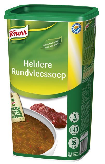 Knorr Heldere Rundvleessoep Poeder 35L -
