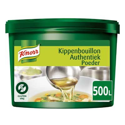 Knorr Kippenbouillon Authentiek Poeder opbrengst 500L -