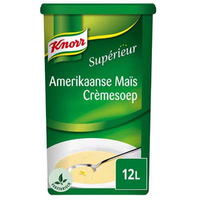 Knorr Supérieur Amerikaanse Maïs Crèmesoep Poeder 12L -