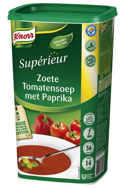 Knorr Supérieur Zoete Tomatensoep met Paprika -
