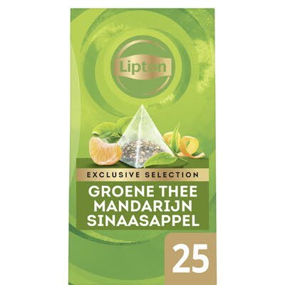 Lipton Exclusive Selection Groene Thee Mandarijn Sinaasappel 25 zakjes -