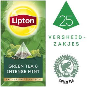 Lipton Exclusive Selection Groene Thee Munt 25 zakjes -