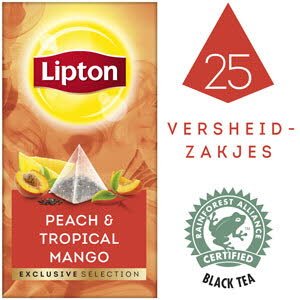 Lipton Exclusive Selection Perzik Mango 25 zakjes -