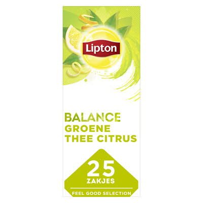 Lipton Feel Good Selection Groene Thee Citrus 25 zakjes -