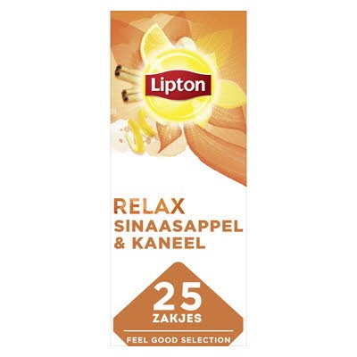 Lipton Feel Good Selection Thee Sinaasappel, Kaneel & Spice 25 zakjes -