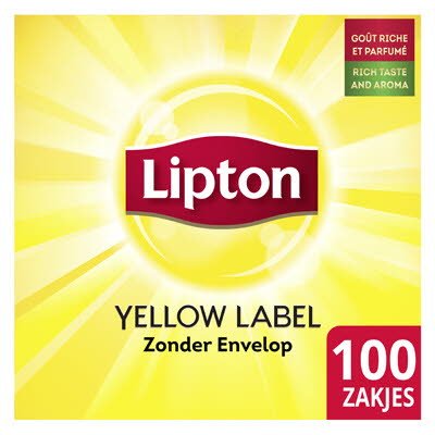 Lipton Feel Good Selection Thee Yellow Label 100 zakjes zonder envelop -