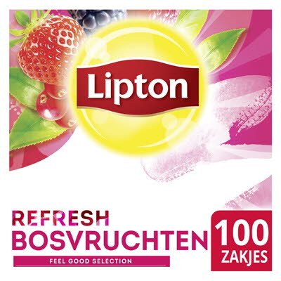 Lipton Feel Good Selection Zwarte Thee Bosvruchten 100 zakjes -