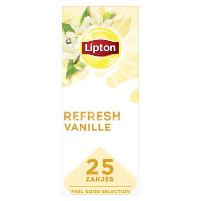 Lipton Feel Good Selection Zwarte Thee Vanille 25 zakjes -