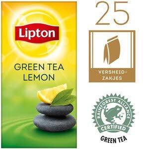 Lipton Thee Professioneel Groene Thee Citroen 25 zakjes -