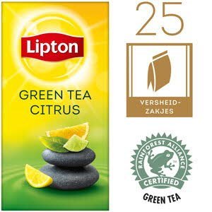 Lipton Thee Professioneel Groene Thee Citrus 25 zakjes -
