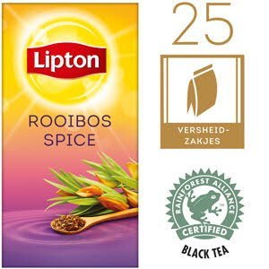 Lipton Thee Professioneel Rooibos Spice 25 zakjes -