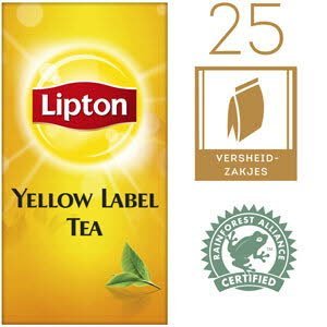 Lipton Thee Professioneel Yellow Label 25 zakjes -