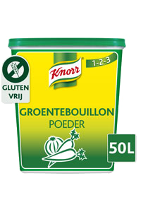 Knorr 1-2-3 Groentebouillon - Knorr 1-2-3 Groentebouillon geeft gerechten een krachtige smaak en is glutenvrij." Knorr 1-2-3 Groentebouillon - Knorr 1-2-3 Groentebouillon geeft gerechten een krachtige smaak en is glutenvrij."