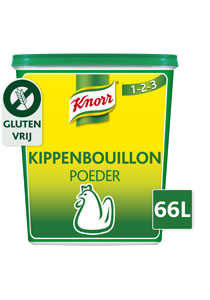 Knorr 1-2-3 Kippenbouillon - Ontdek Knorr Kippenbouillon in poeder, voor een krachtige smaak