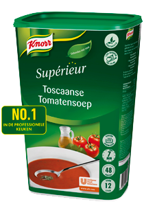 Knorr Supérieur Toscaanse Tomatensoep - Knorr Supérieur, gemaakt met zongerijpte tomaten, voor de beste smaak.