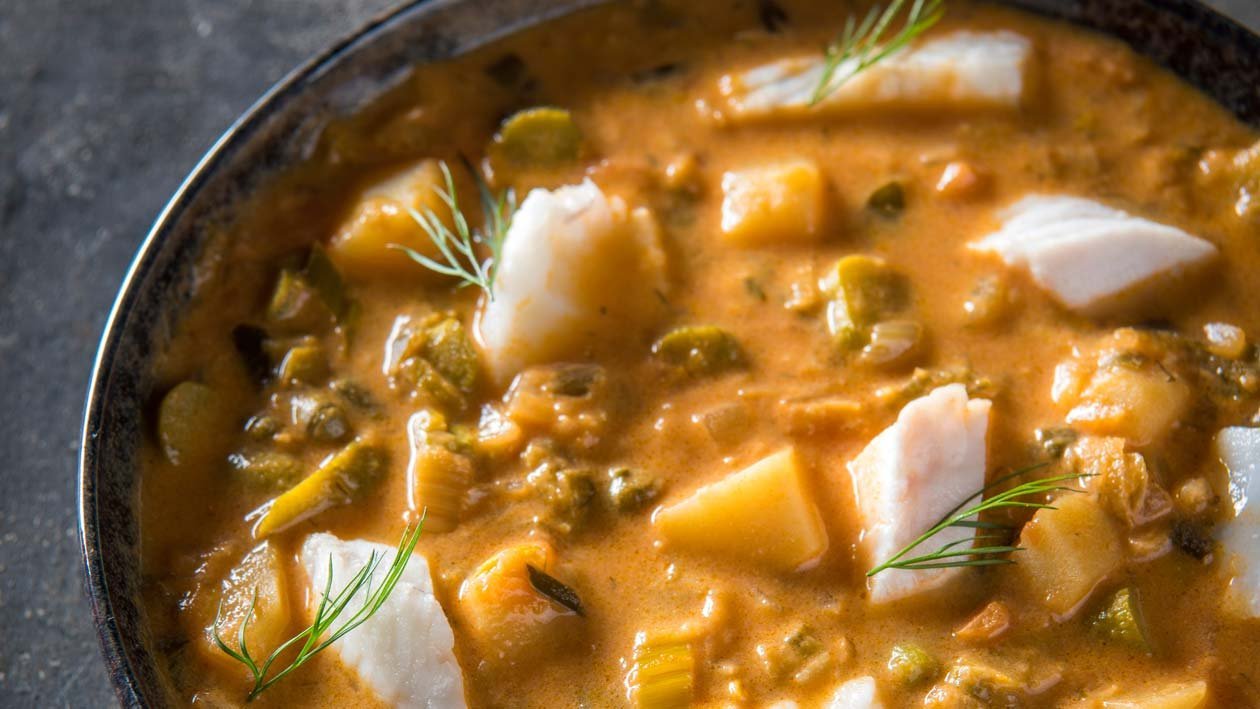 Aardappel vissoep uit Rusland Aardappel vissoep uit Rusland