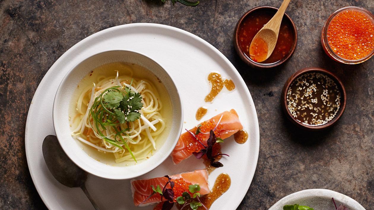 Aziatische bouillon met sushi - Unox Aziatische bouillon met sushi - Unox