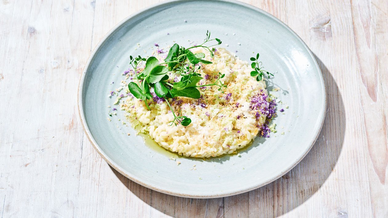 Bloemkoolrisotto met drie soorten bloemkool Bloemkoolrisotto met drie soorten bloemkool