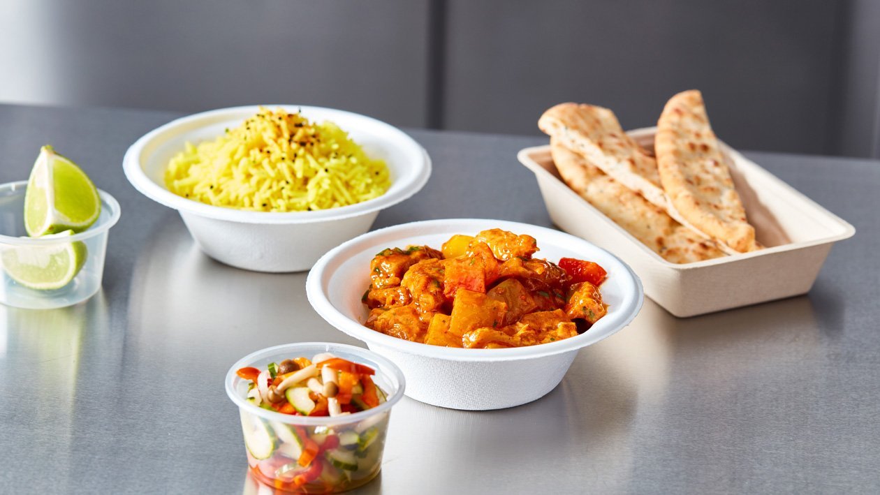 Vegan Tikka Masala met zoet zure paddenstoelen (delivery) Vegan Tikka Masala met zoet zure paddenstoelen (delivery)