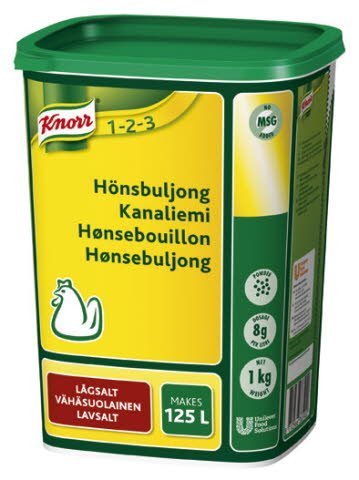 Knorr Hønsebuljong lavsalt 1kg - Knorr Hønsebuljong lavsalt 1kg -