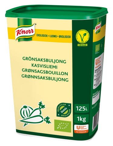 Knorr Økologisk Grønnsaksbuljong Lavsalt 125L -