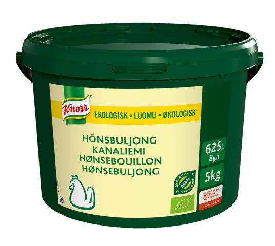 Knorr Økologisk Hønsebuljong Lavsalt 625L - Knorr Økologisk Hønsebuljong Lavsalt 625L -
