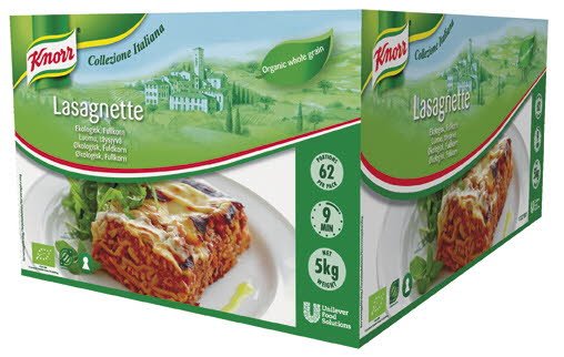Knorr Lasagnette Økologisk 3kg - Knorr Lasagnette Økologisk 3kg -
