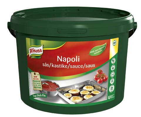 KNORR Napoli Tomatsaus 1 x 3,8 kg / 22 L -