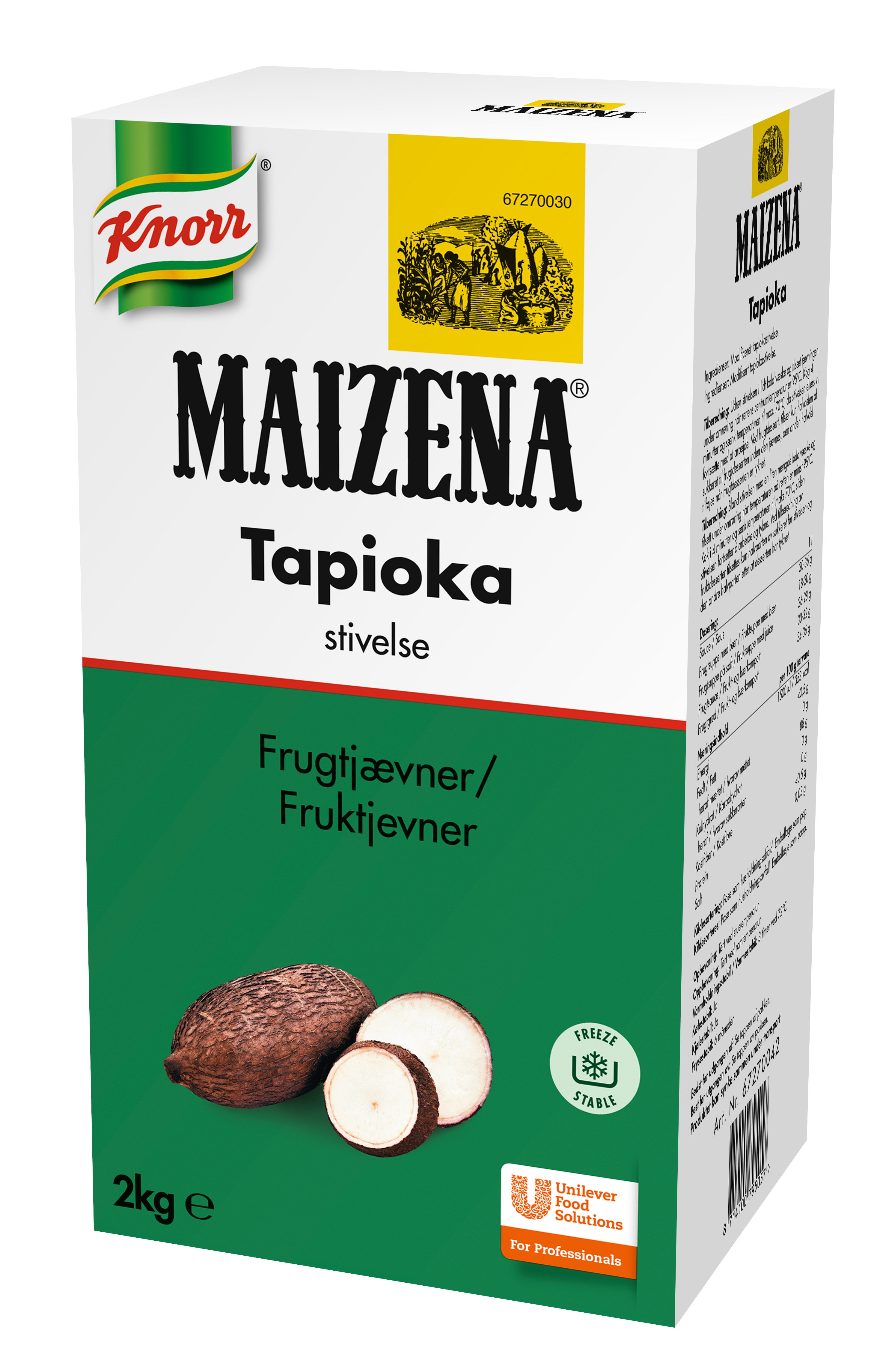 Maizena Tapioka stivelse (Fruktjevner) 2kg - Maizena Tapioka stivelse (Fruktjevner) 2kg -
