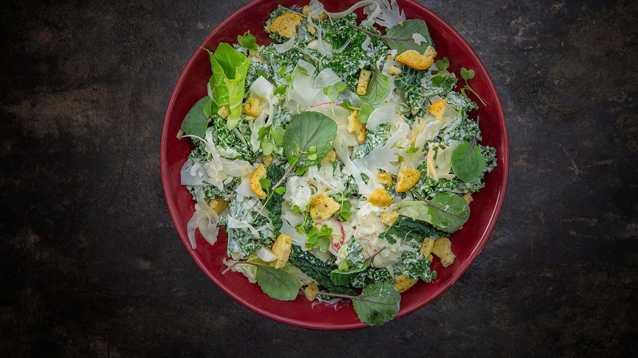 Caesarsalat på kål – Oppskrift Caesarsalat på kål – Oppskrift