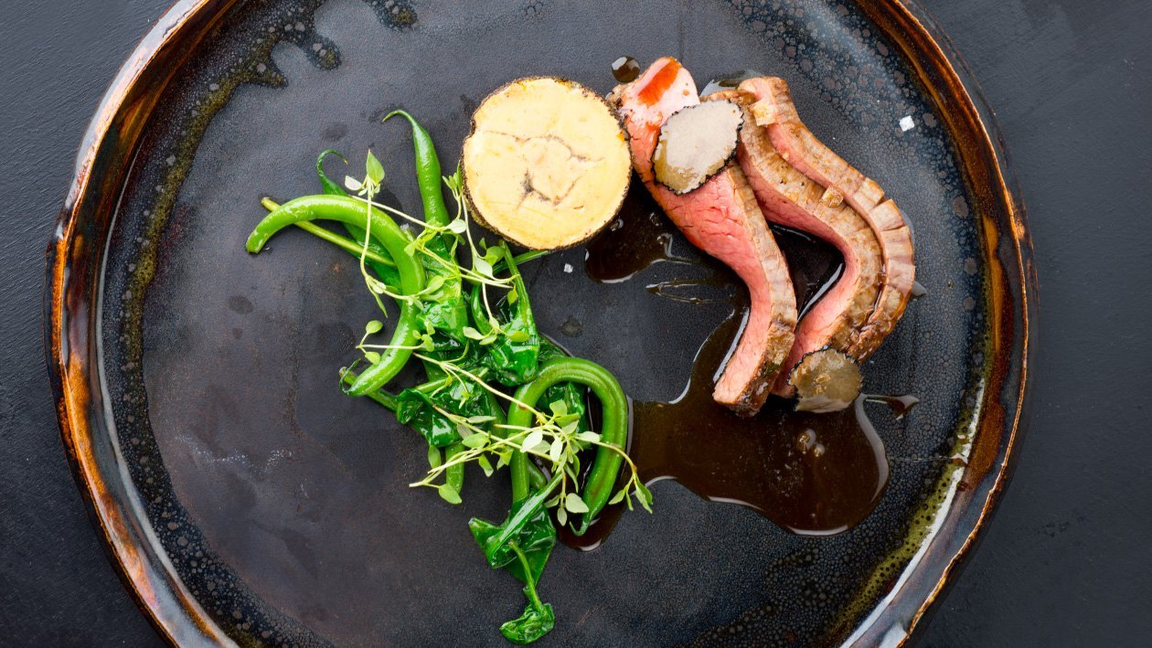 Flankestek Rossini på Black Angus – Oppskrift Flankestek Rossini på Black Angus – Oppskrift