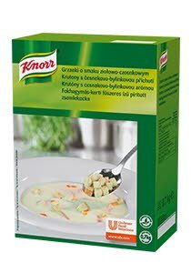Grzanki o smaku ziołowo-czosnkowym Knorr 0,7 kg - Grzanki o smaku ziołowo-czosnkowym Knorr 0,7 kg -