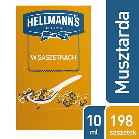 Hellmann's Musztarda w saszetkach 10 ml x 198 saszetek -