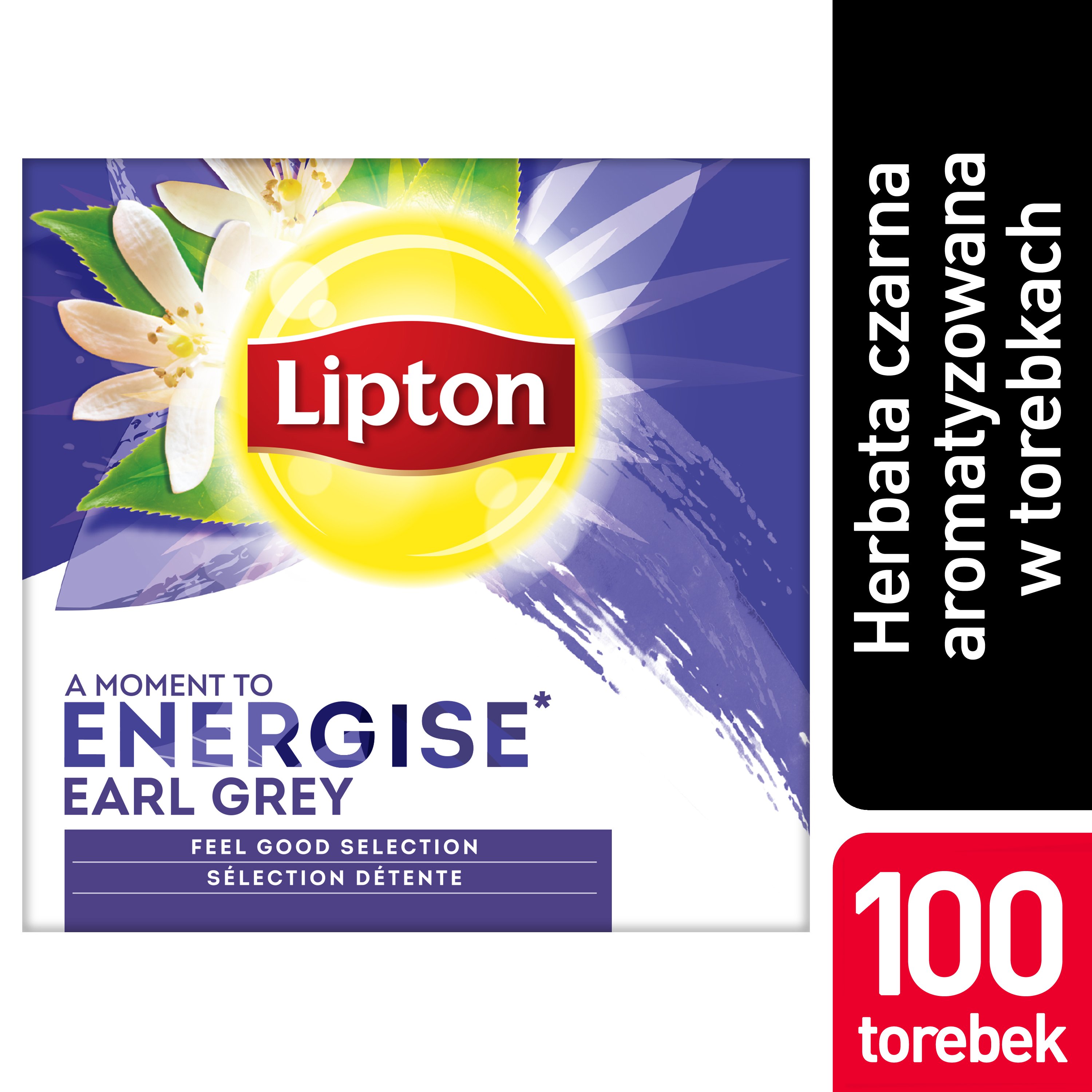 Lipton Classic Earl Grey (Czarna Herbata z aromatem bergamotki) 100 kopert -