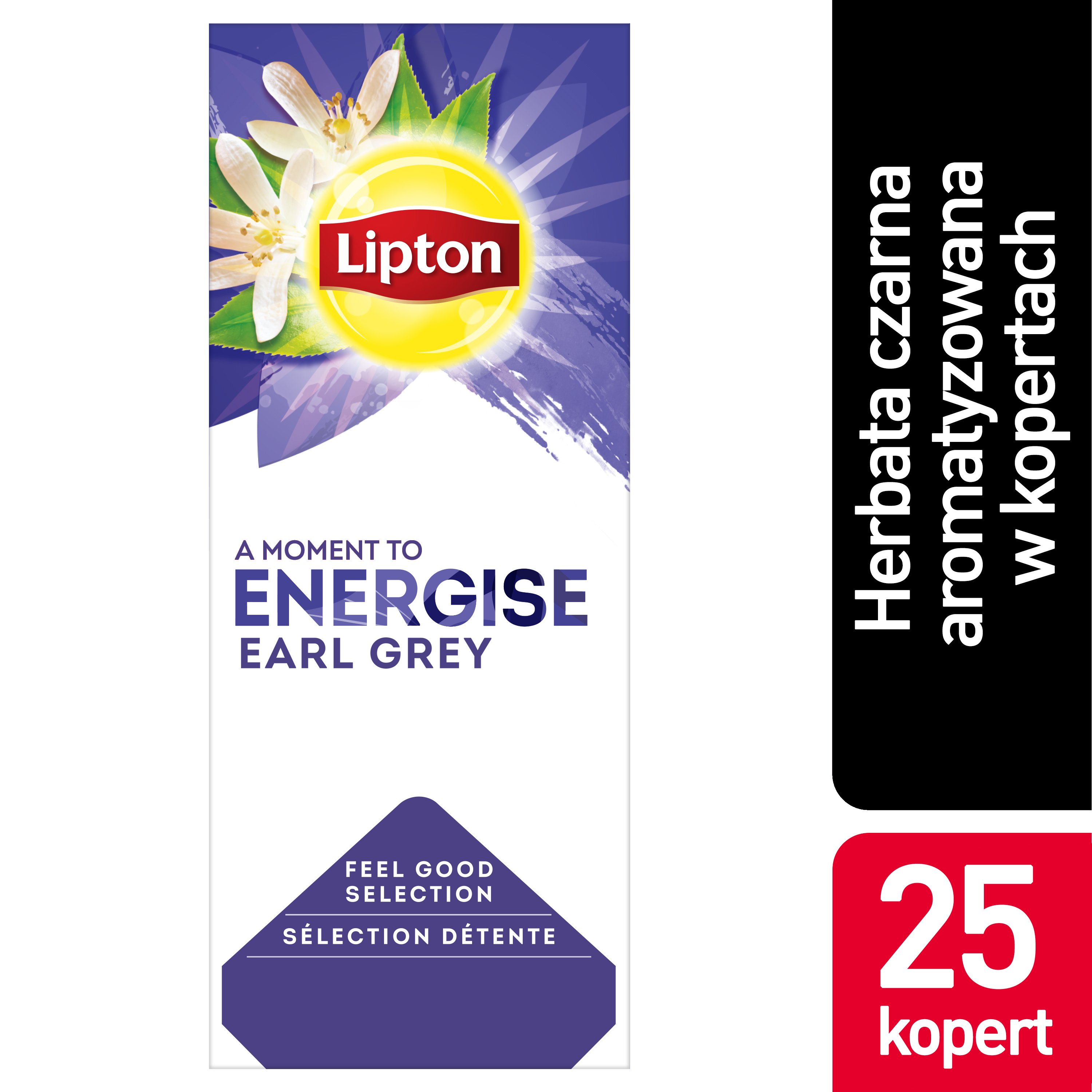 Lipton Classic Earl Grey (Czarna Herbata z aromatem bergamotki) 25 kopert -