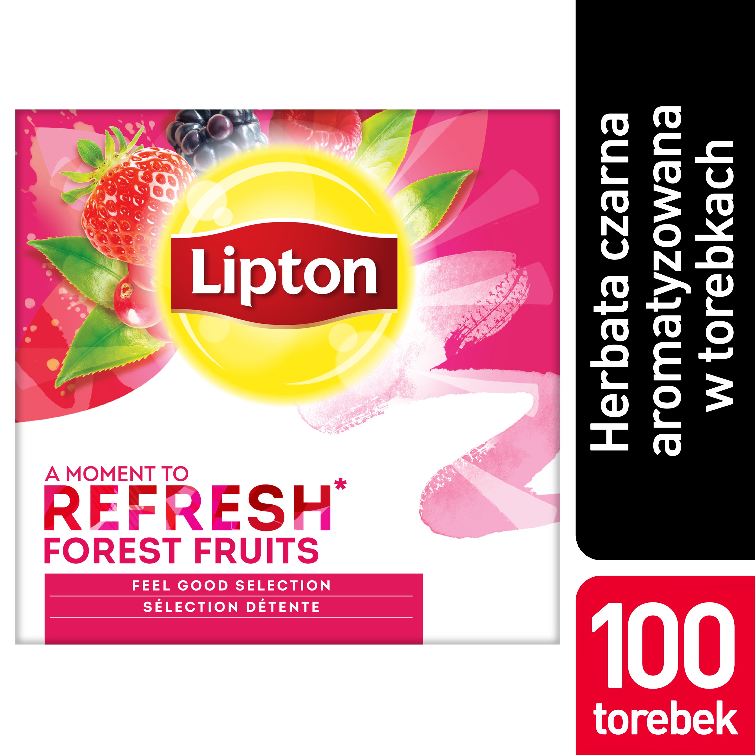 Lipton Classic Forest Fruits (Czarna Herbata z orzeźwiającą nutą owoców leśnych) 100 kopert -