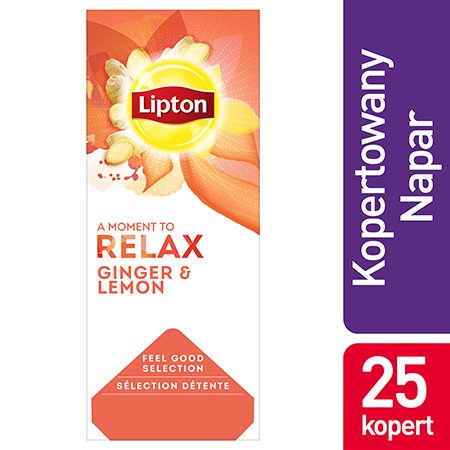 Lipton Classic Ginger Lemon (imbir i cytryna) 25 kopert -