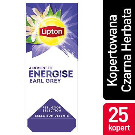 Lipton Feel Good Selection Earl Grey (Czarna Herbata z aromatem bergamotki) 25 kopert -