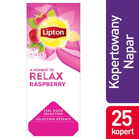 Lipton Feel Good Selection Rasberry (Herbatka malinowa) 25 koper -