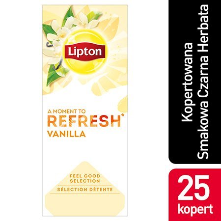 Lipton Feel Good Selection Vanilla (Czarna herbata z orzeźwiającą nutą wanilii) 25 kopert -