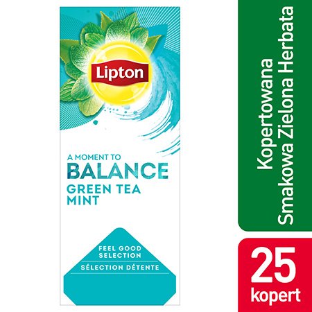 Lipton Feeld Good Selection Green Tea Mint (Zielona Herbata z dodatkiem mięty) 25 kopert -