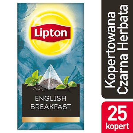 Lipton Piramida English Breakfast (Kompozycja czarnych herbat) 25 kopert -